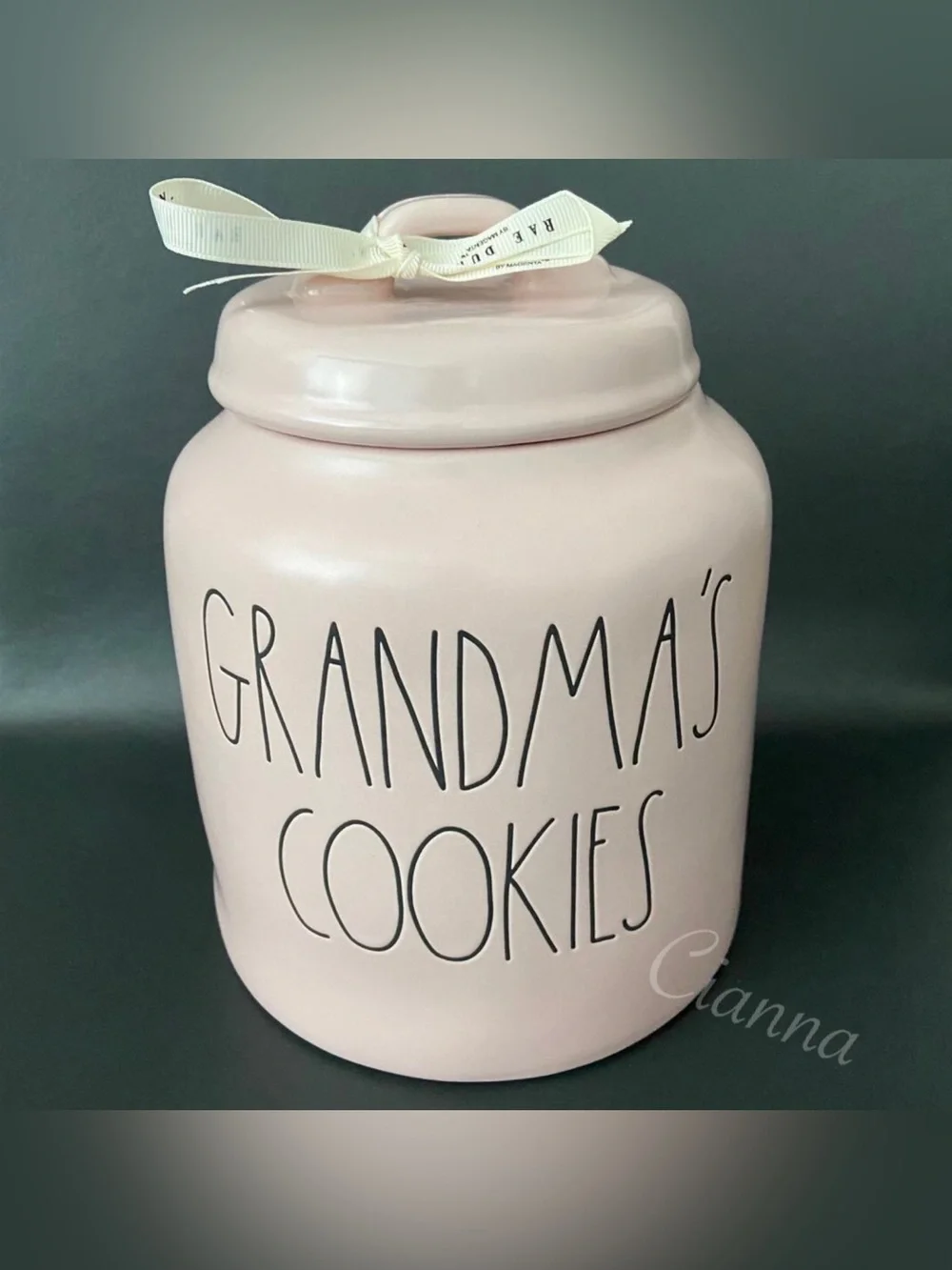Rae Dunn Pink Grandma’s Cookies Canister